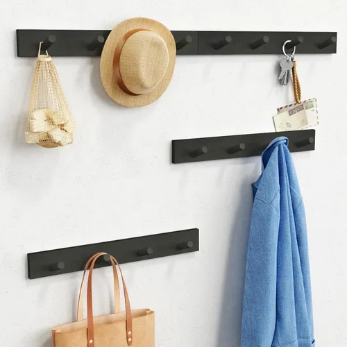 Forbena Perchero Negro de Montaje en Pared Paquete de 4, Ganchos Rústicos de Granja para Pared, Perchero Vertical Colgante para Sombreros de Forbena Inc.