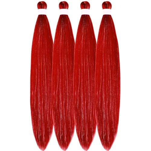 Vista 201 de Leticia - Cabello estirado para trenzar, color negro, 16 pulgadas, paquetes de 6