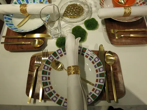 Vista 5 de Godinger Bandeja rectangular de madera para servir, regalo perfecto para las fiestas