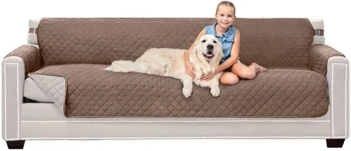 Vista 139 de Sofa Shield - Funda para sillón reclinable con correa patentada, protector de cojín, funda reversible diseñada en EE. UU. resistente a manchas