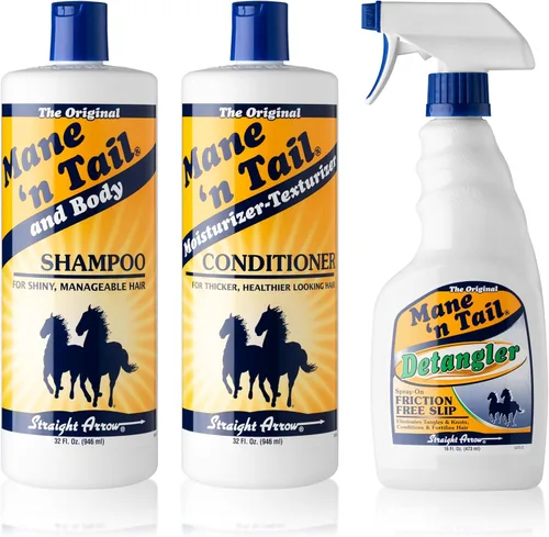 Mane 'n Tail El kit de 3 piezas incluye champú de 32 onzas, acondicionador de 32 onzas, desenredante de 16 onzas