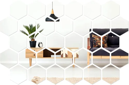 Vista 8 de Shappy - Adhesivo de pared de acrílico de espejo extraíble para decoración del hogar, sala de estar, dormitorio