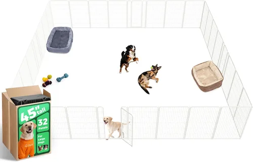 Vista 83 de FXW Homeplus Unleashed Corralito para Perros de Interior - Juego Sin Estrés y Seguro, Resistente de 24 Pulgadas 2 Paneles Corralito para Cachorros