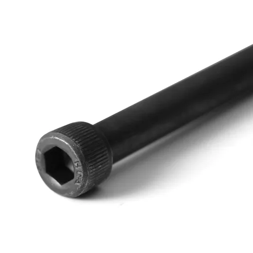 Vista 4 de Tornillo de cabeza hueca, 1/4-20 x 4, acero de aleación, óxido negro, rosca gruesa hexagonal, perno Allen hexagonal de 1/4 pulgada, longitud: 4