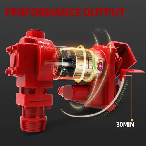 Vista 4 de Nakkaa Bomba de transferencia de combustible a prueba de explosiones de 12 voltios y 15 GPM compatible con gasolina, diésel, queroseno, aceite