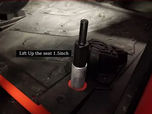 Vista 2 de 4 elevadores de asiento Maverick X3, kit de elevación de asiento compatible con Can Am Maverick X3 / X3 MAX / X3 R, 1.5"/2" ajustable con 4