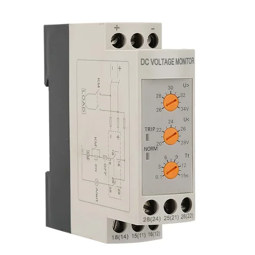 Relé de monitoreo de sobretensión de bajo voltaje Disyuntor Módulo de control ajustable DC 12V/24V/36V/48V (DC24V)