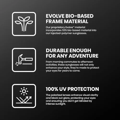 Vista 5 de Suncloud Sashay Polarized Sunglasses 100% UV Protection Comfortable Fit, Trendy Design for Men & Women