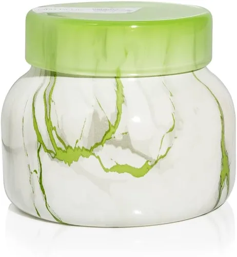 Vista 15 de Velas Capri Blue de Frasco de Mármol Moderno - Velas de Lujo para Aromatizar el Hogar - Mezcla de Cera de Soja de Larga Duración