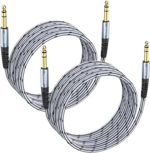 Vista 16 de JOLGOO Cable TRS de instrumento de 1/4 de pulgada de 3.3 pies, paquete de 2, cable de audio de un cuarto de pulgada, línea de interconexión