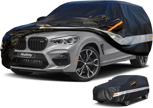 Vista 18 de Funda para Automóvil Cupé de 10 Capas Impermeable para Todo Clima para Automóviles, 100% Impermeable Fundas para Automóviles de Exterior Protección