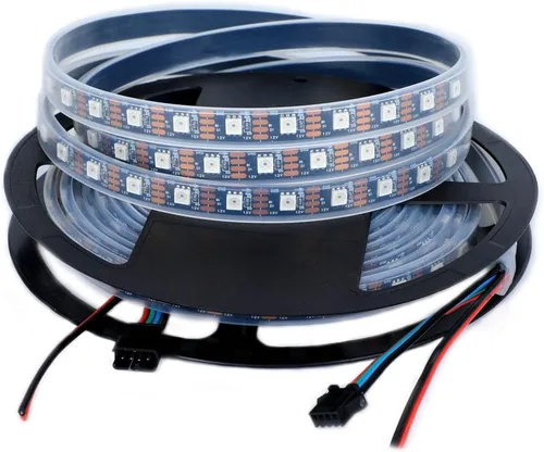 Vista 12 de WS2812B - Tira de LED de 12 V WS2815 (WS2812B actualizado) con luz direccionable individualmente, tira de LED programable con conectores JST-SM de 4