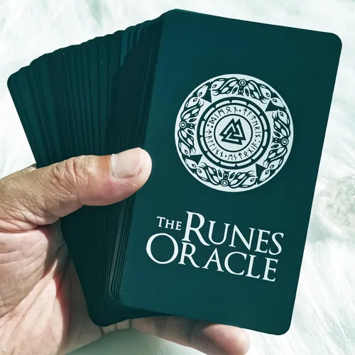 Vista 8 de Han Yu Bowen Oracle Cards - Baraja de tarot de runas de doble color para principiantes con significados