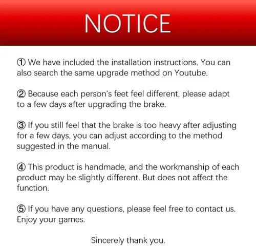 Vista 7 de MORICHS Upgrade Mod Brake and Throttle and Clutch Pedal Spring Kit for LOGITECH G25 G27 G29 G920 G923 Racing Wheel