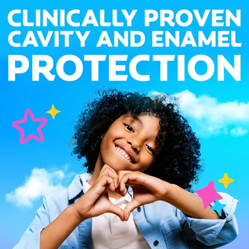 Vista 5 de Colgate Bomba de pasta de dientes para niños con flúor para protección de caries, a partir de 6 años, aceptada por ADA, fruta de burbujas, 4.4