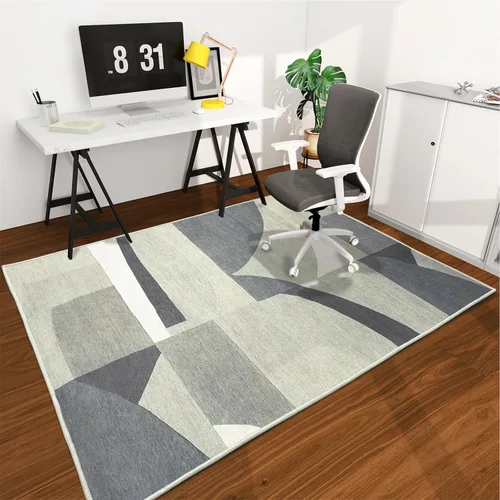 Vista 76 de Tapete para silla de oficina para suelo de madera dura, 48"x36" tapete protector de escritorio de computadora de fácil deslizamiento para silla