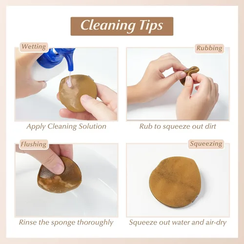 Vista 7 de Makeup Sponges for Foundation, 24PCS Air Cushion Puff Beauty Puff, Reusable Wet & Dry Makeup Sponge Set for Liquid, Cream, and Powder