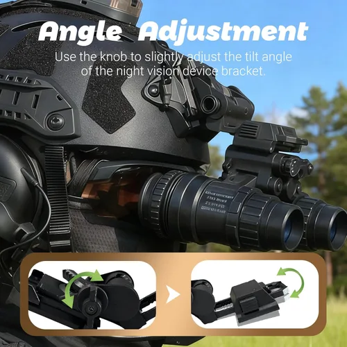 Vista 10 de Helmet Mount Night Vision Goggles Nylon NVG Tactical Helmet Mount Adjustable Full Nylon Tactical Helmet Mount for L4G24 Nvg Mount