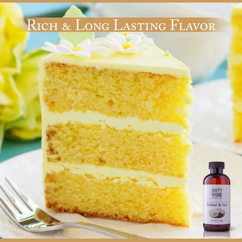 Vista 8 de Happy Home Emulsión de sabor a mantequilla de imitación y nuez para hornear, certificado Kosher, 4 onzas.