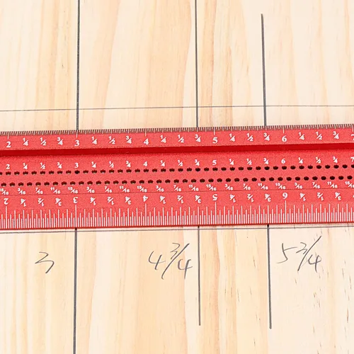 Vista 8 de Escuadra de Carpintería Tipo T de 8 pulgadas con Labios de Soporte Bien Diseñados, Regla de Arquitecto para Trabajo de Carpintero, Herramientas