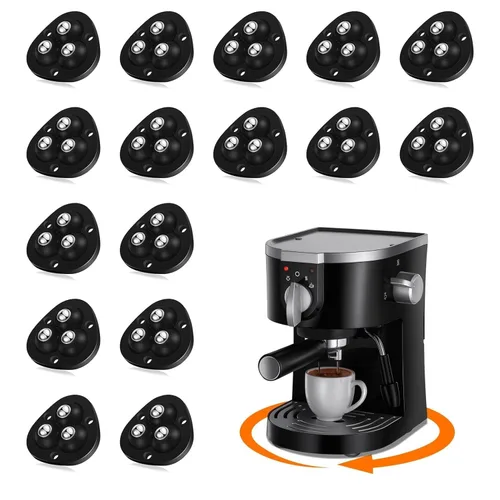 Vista 8 de TRVL FIELDER Ruedas giratorias autoadhesivas, rodillos para electrodomésticos de cocina, rueda universal giratoria de 360° mini rodillo