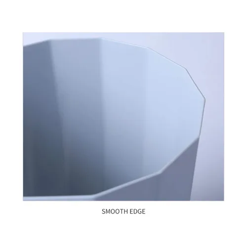 Vista 3 de Bin Creative Plastic Trash Can Kitchen, Laundry, Home Office, Dormitory Garbage Storage Container Kitchen Bathroom Bin, Bianco