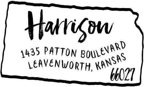 Vista 13 de Sello de dirección de devolución de Texas - Sello autoentintado del estado de Texas