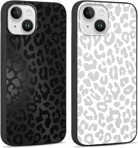 Vista 49 de Paquete de 2 fundas de teléfono con bonito estampado de guepardo para iPhone 7/8/SE 2020 / SE 2022 de 4.7 pulgadas, diseño de leopardo de lujo