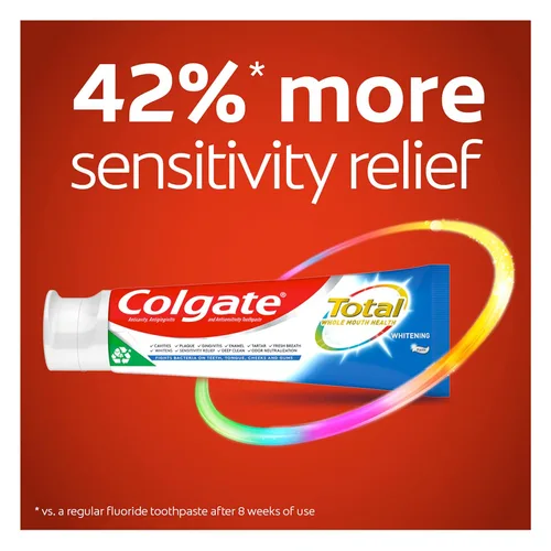 Vista 2 de Colgate Total Whitening Pasta de dientes, 4.8 onzas, 2