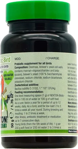 Vista 2 de Nekton -Biotic-Bird Probiótico para pájaros 1.76 oz, (1.76 oz)