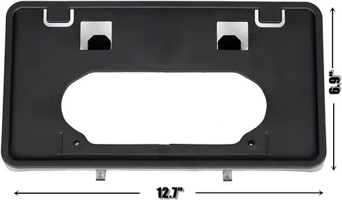 Vista 2 de Soporte para placa de matrícula de parachoques delantero, marco hueco compatible con Ford F150 2009-2014, reemplazo de soporte de montaje de placa