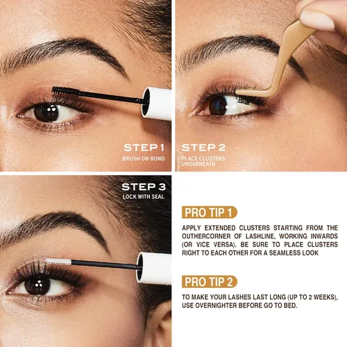 Vista 5 de VLuxe by iEnvy Extended Collection: Extensión de pestañas 3D extendida – Pluatherlight sintético reutilizable pestañas artificiales multipaquete