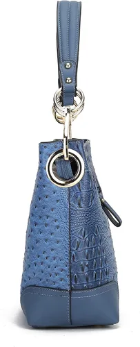 Vista 8 de Juego de bolso de hombro y cartera Hobo naranja por MKF Collection