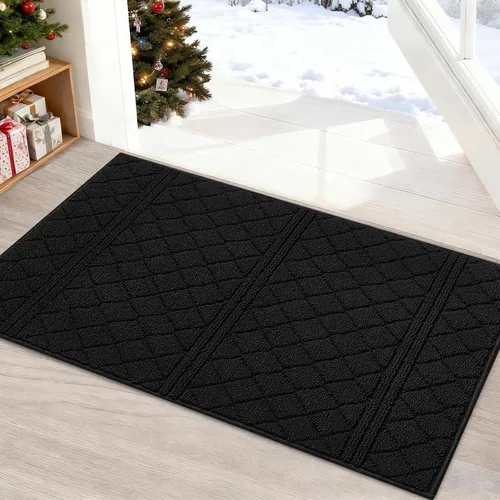 Vista 24 de REFETONE Tapete para interiores, tapete para puerta delantera y trasera de 24 x 36 pulgadas, tapetes con parte trasera de goma antideslizante