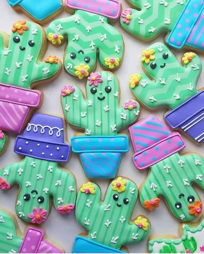 Vista 4 de Juego de 4 cortadores de galletas de llama y cactus de Ann Clark fabricados en Estados Unidos