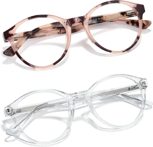 Vista 13 de Cyxus Gafas de luz azul para mujer, redondas, para computadora, con bloqueo de rayos azules, marco Tr90, antideslumbrante, tensión 00-negro-8197T01