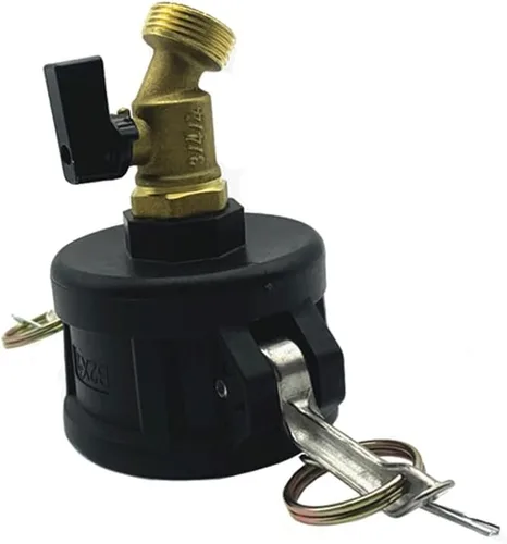 Vista 12 de Accesorios de bolsa IBC de cabeza hembra exterior de 2 a 3/4 pulgadas, adaptador de drenaje de tanque IBC Adaptador de conversión de manguera de 2 a