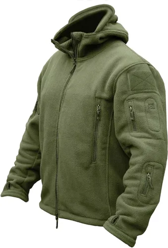 CRYSULLY - Chaquetas tácticas militares deportivas de hombre, abrigos de forro polar con capucha, chaquetas de aventura al aire libre