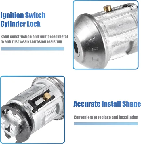 Vista 5 de uxcell No.9T1Z-11582-A Interruptor de encendido Cilindro de bloqueo con 2 llaves para Ford Transit Connect 2.0L L4 Gas 2010-2013 NO Transpondedor