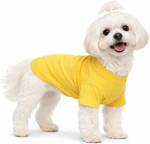 Vista 45 de Lovelonglong 2019 - Ropa para mascotas, Disfraces para Perro, Ropa Camisetas en blanco para Perros Grande Medianos Pequeños 100% Algodón 18