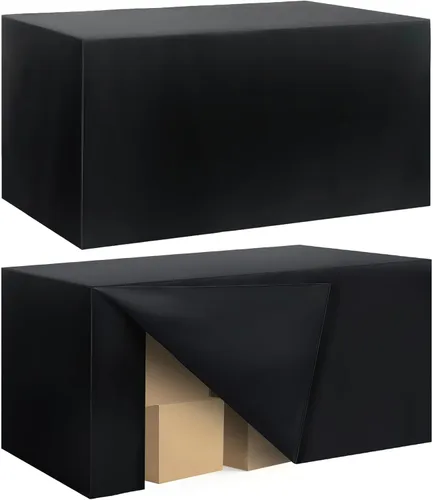 Vista 47 de Paquete de 2 manteles ajustados para mesa rectangular de 4 pies, 48 x 24 pulgadas, cubiertas de mesa verde manzana, tela de poliéster resistente al