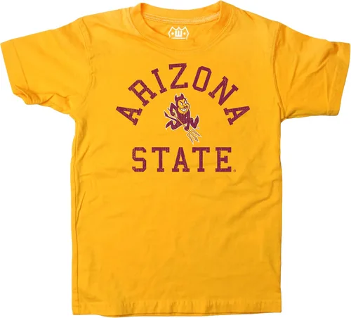 Vista 128 de Wes and Willy Camiseta de algodón orgánico de manga corta para niños de la NCAA