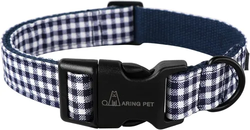 Vista 18 de Aring Pet Collar de algodón, ligero y ajustable, con hebilla de liberación rápida para perros pequeños, medianos y grandes, para cachorros, XS