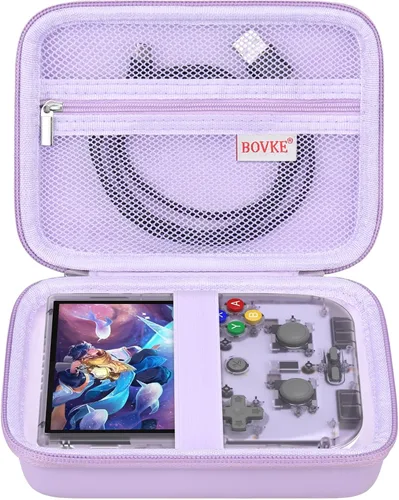 BOVKE Anbernic RG405V - Funda de transporte para consola de juegos de mano retro, versión vertical, soporte de juegos de mano retro Android con