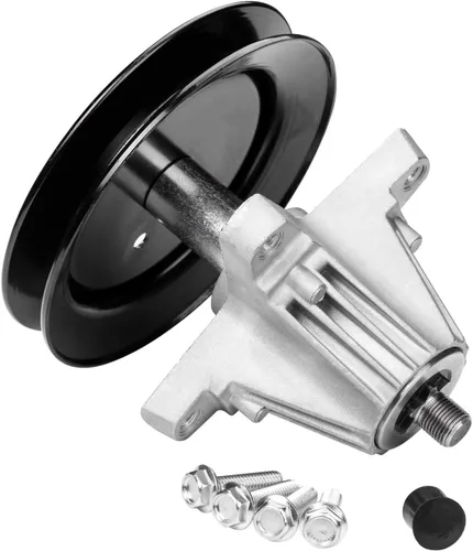 Vista 7 de UP2WIN 918-04822B - Conjunto de husillo compatible con Craftsman Cub Troy Bilt Pony Bronco 42 pulgadas, cortacésped de tractor, viene con todos