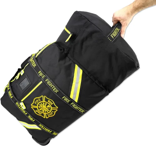 Vista 2 de Lightning X Fireman's Value Edition XL - Bolsa de equipo de bomberos con ruedas, bolsillo para casco y cruz de maltesa para primera respuesta