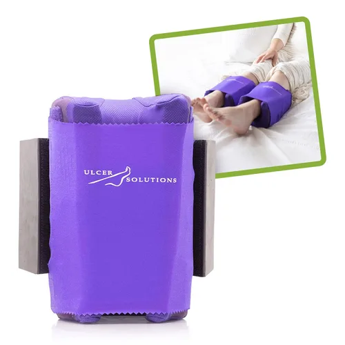 Vista 8 de Ulcer Solutions Protector de talón, protectores de talón para úlceras por presión, ligeros y transpirables, protectores de talón elevados para una