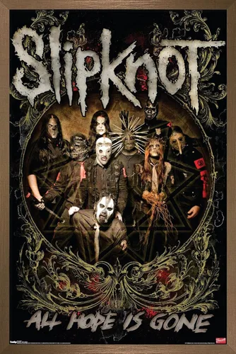 Vista 15 de Trends International Slipknot - Póster de pared de Hope Is Gone, 14.725 x 22.375 pulgadas, versión enmarcada de madera de granero