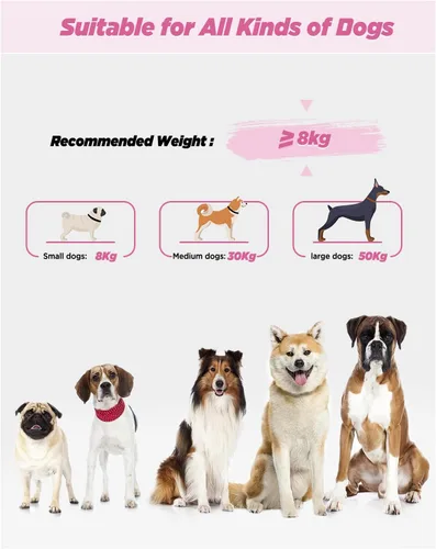 Vista 5 de Correa de perro de manos libres, cuerda multifuncional para el cuerpo de 2.5 metros con mango a prueba de explosiones y correa ajustable