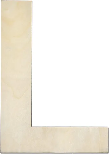 Vista 24 de Letra de madera A de 12 pulgadas de grosor, letra de madera grande sin terminar de 1/4 de pulgada de grosor para decoración de pared del hogar